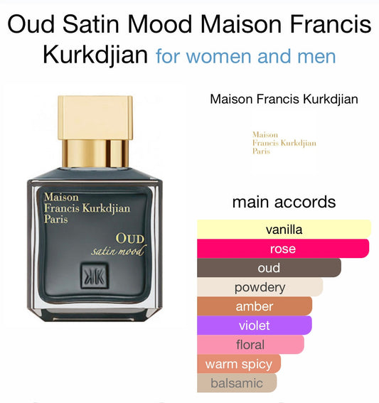 MFK- Oud Satin Mood 10mL thick glass decant